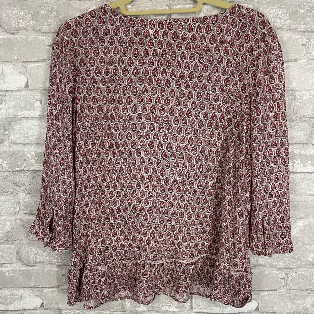 Fatface Ruffle Print Top - Picture 3 of 6